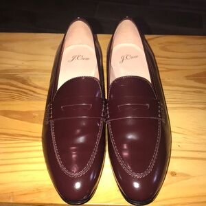 J. Crew Burgundy Loafers